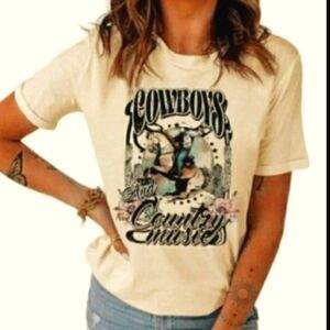 Cowboys and Country Music Graphic Tee Size XL